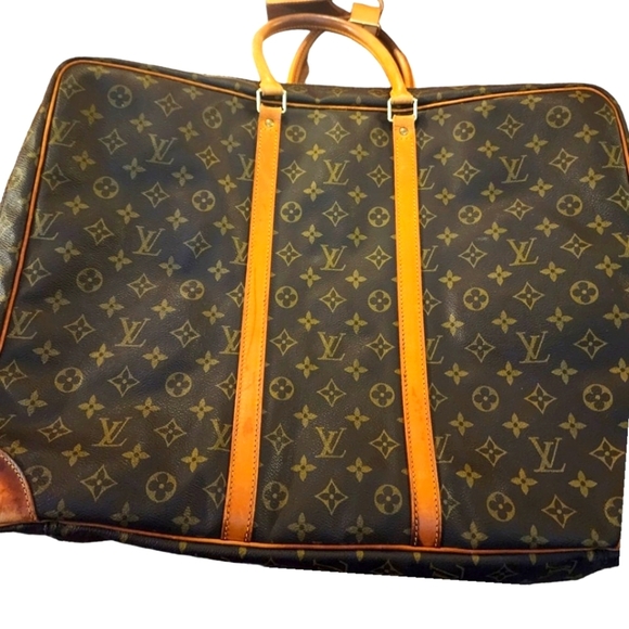 Louis Vuitton Sirius 45 Vintage Large Luggage Piece with Luggage tag, lock & key - Picture 11 of 16